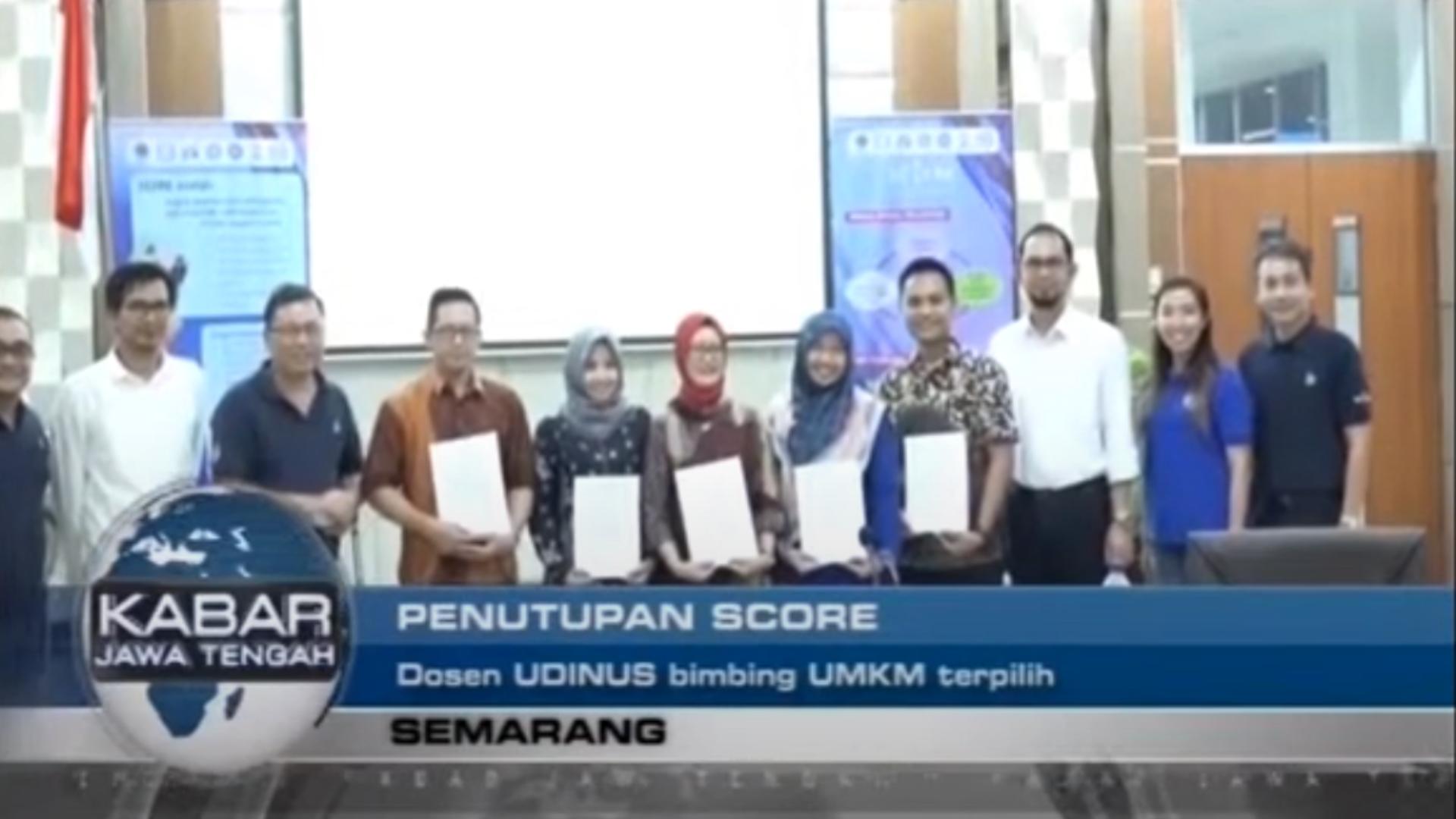 PENUTUPAN PROGRAM SCORE, DOSEN UDINUS BIMBING UMKM TERPILIH