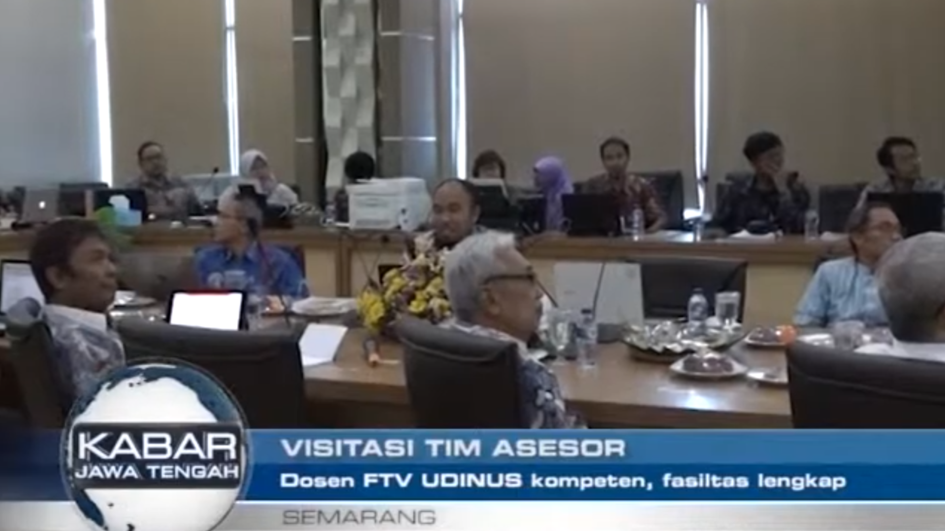 VISITASI TIM ASESOR,DOSEN FTV UDINUS KOMPETEN