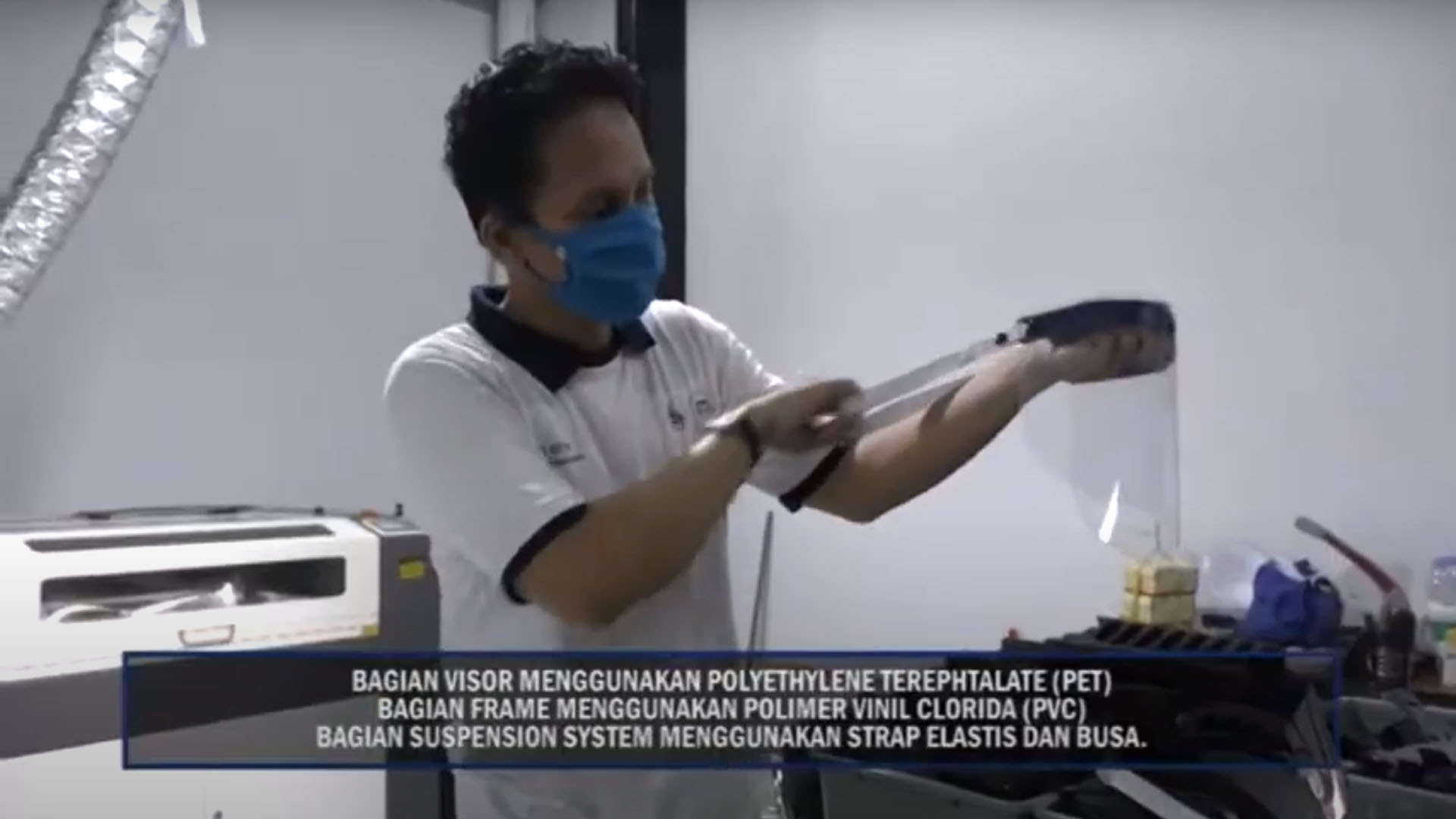 UDINUS PRODUKSI APD FACE SHIELD UNTUK TENAGA KESEHATAN KOTA SEMARANG