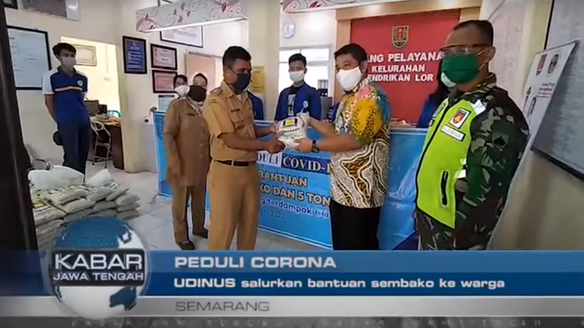 PEDULI CORONA, UDINUS SALURKAN SEMBAKO KE WARGA