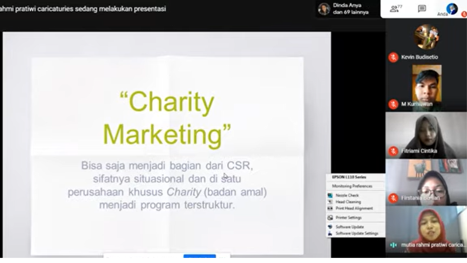 WEBINAR SERIES ILKOM UDINUS - CHARITY MARKETING COMMUNICATIONS