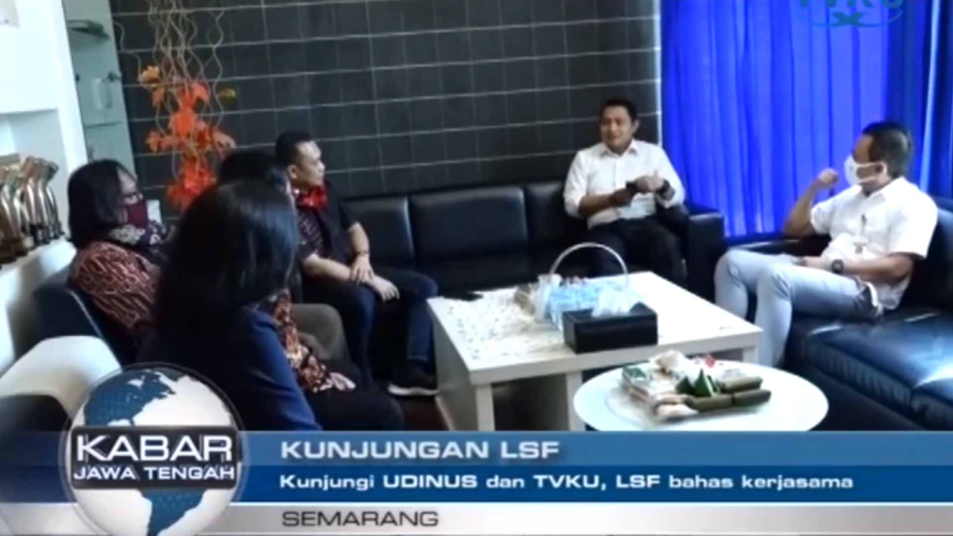 KUNJUNGI UDINUS DAN TVKU, LSF BAHAS KERJASAMA