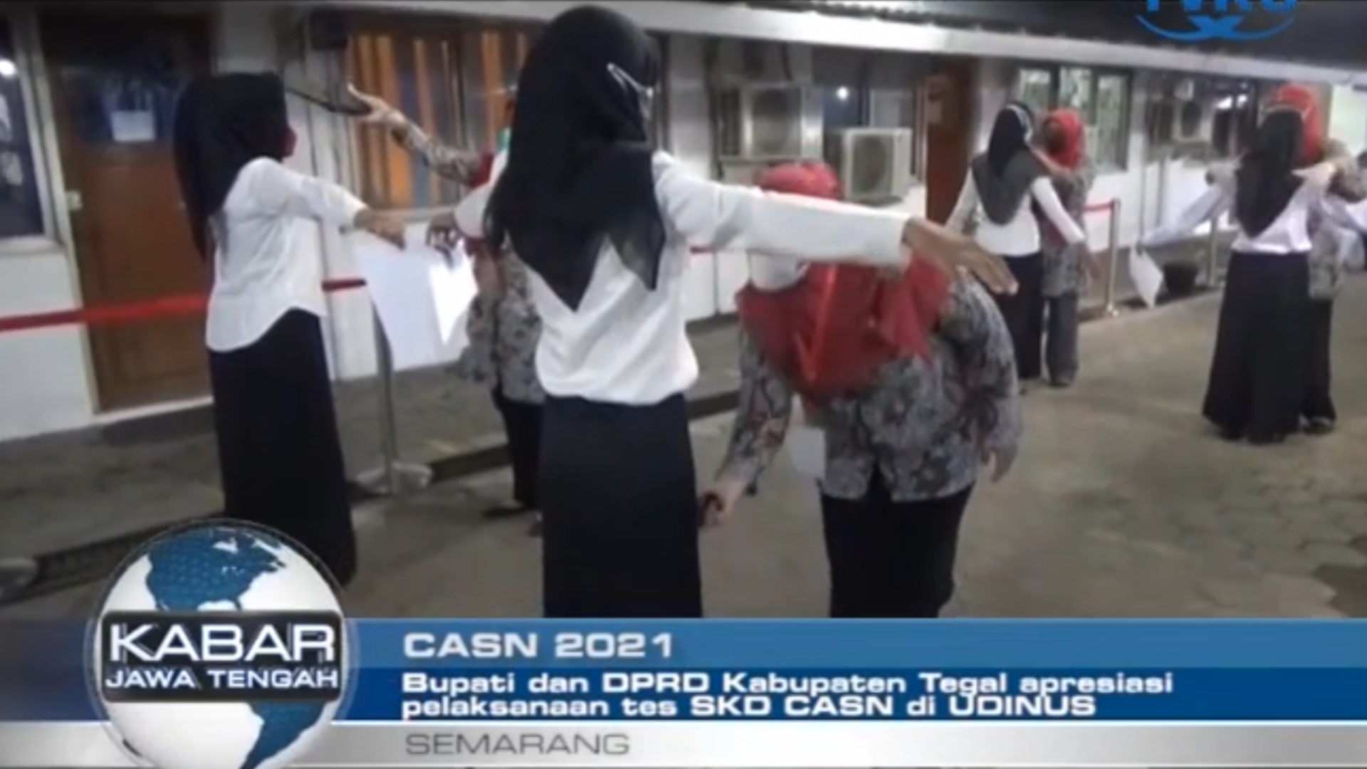 BUPATI DAN DPRD KABUPATEN TEGAL APRESIASI PELAKSANAAN TES SKD CASN DI UDINUS