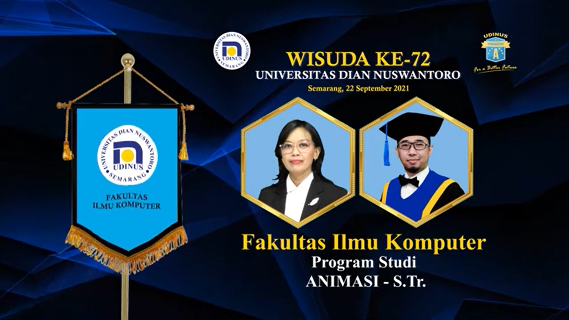 WISUDA KE-72 UDINUS - PROGRAM STUDI SARJANA TERAPAN ANIMASI