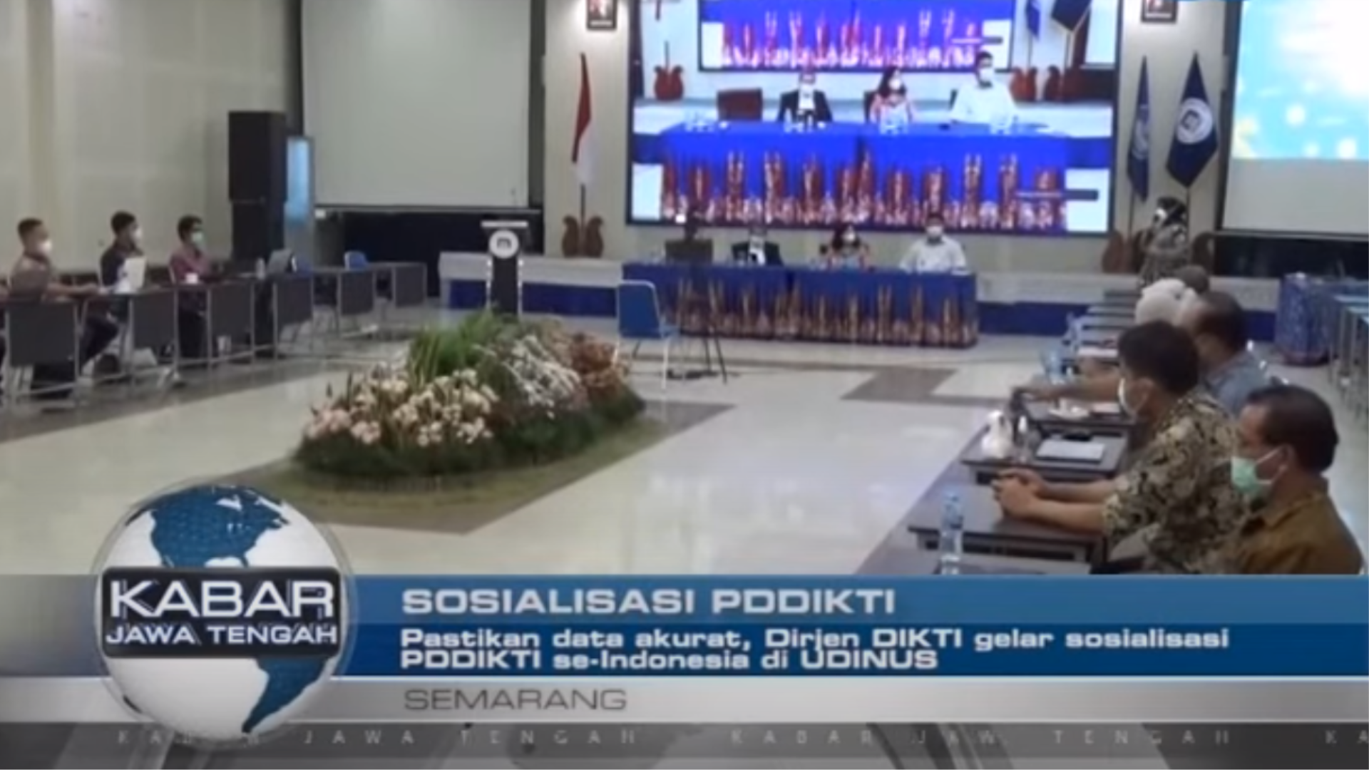 PASTIKAN DATA AKURAT DIRJEN DIKTI GELAR SOSIALISASI PDDIKTI SE INDONESIA DI UDINUS