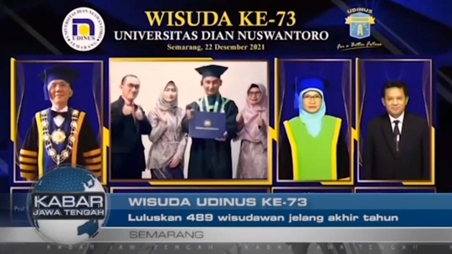 Udinus Luluskan 489 Wisudawan Jelang Akhir Tahun