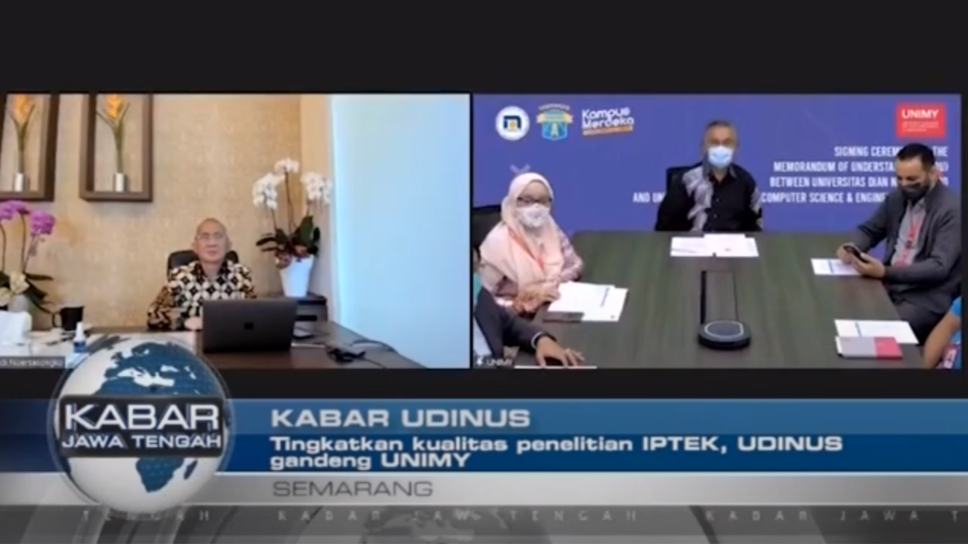 Tingkatkan Kualitas Penelitian Iptek, Udinus Gandeng Unimy