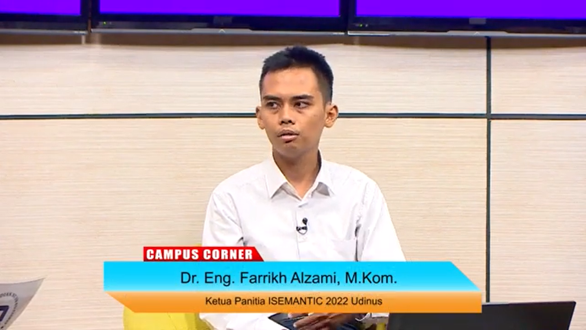 CAMPUS CORNER - ISEMANTIC 2022 UDINUS Siap Fasilitasi Para Peneliti Dalam Berbagai Ilmu - SEG 3