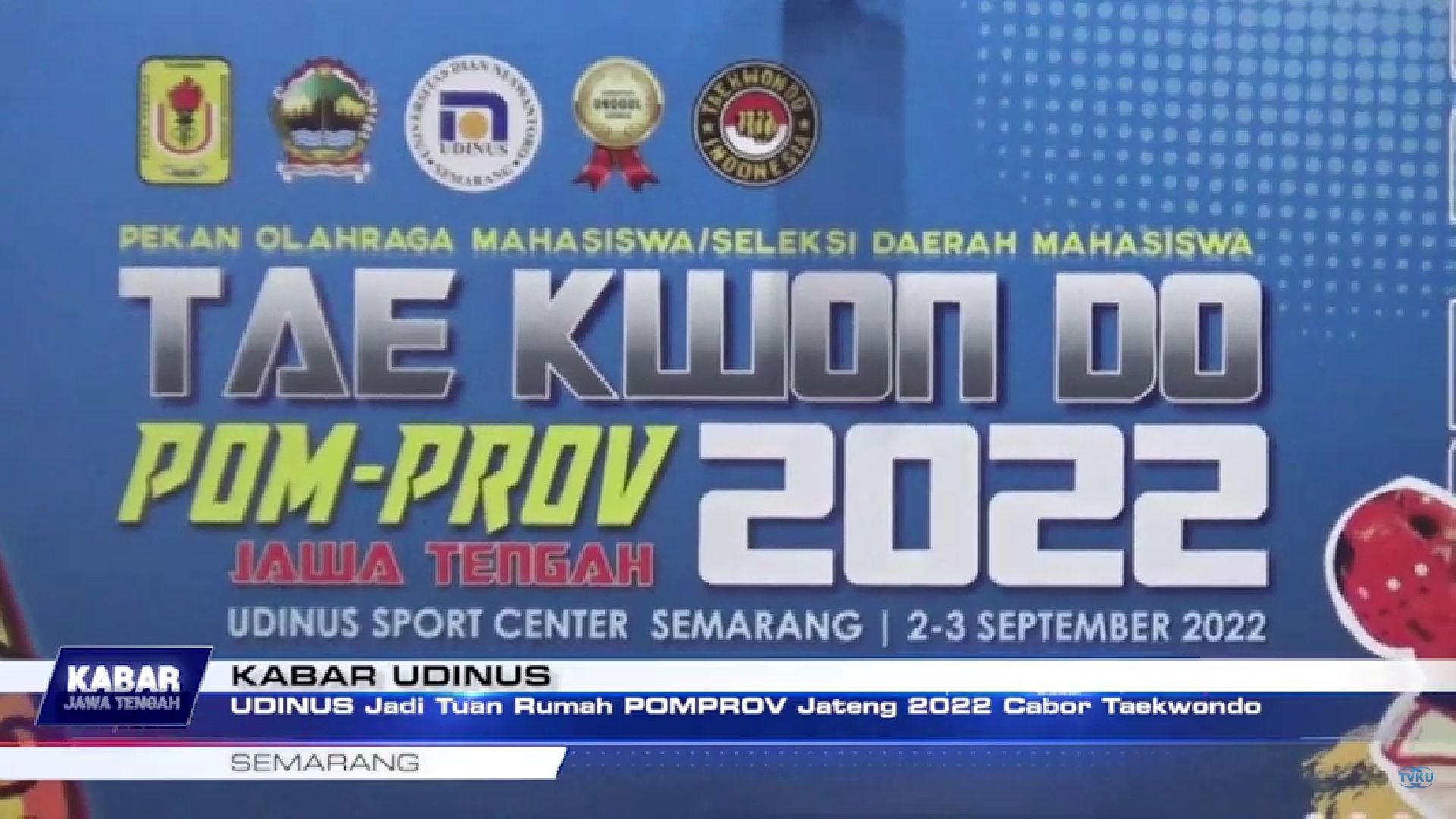 Udinus Jadi Tuan Rumah Pomprov Jateng 2022 Cabor Taekwondo