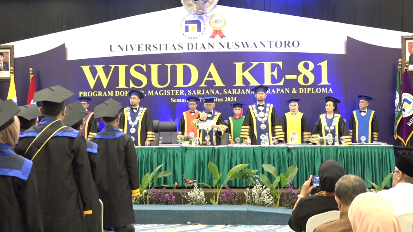 Wisuda Ke 81, Udinus Luluskan 734 Mahasiswa